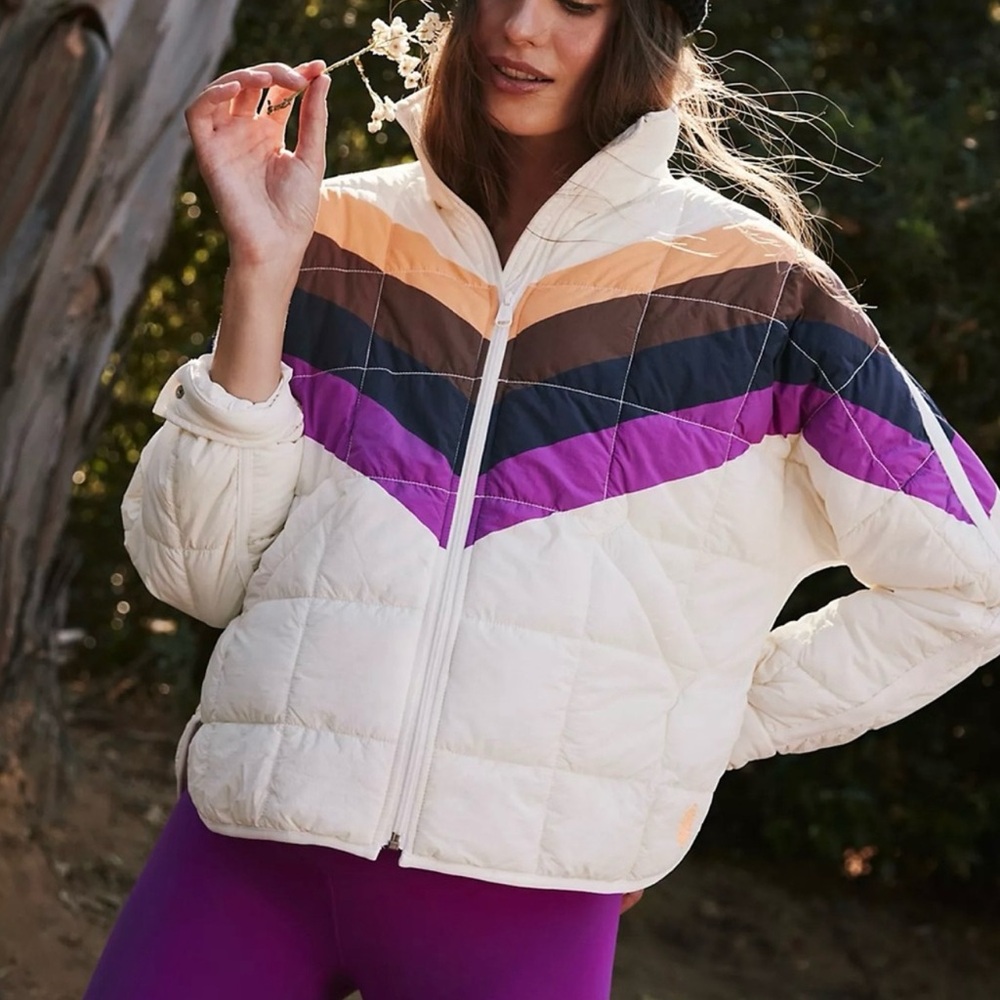 NWT Free People Movement x Hatch Pippa Printed Puffer Jacket